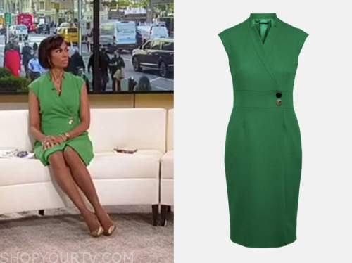 Harris Faulkner, green dress, outnumbered