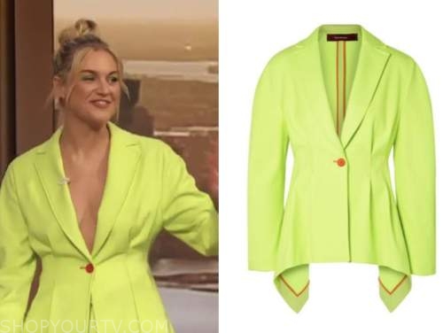 Kelsea ballerini, drew barrymore show, lime green blazer