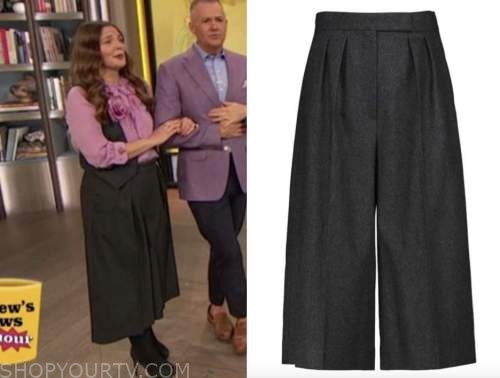 drew barrymore, drew barrymore show, wool culottes
