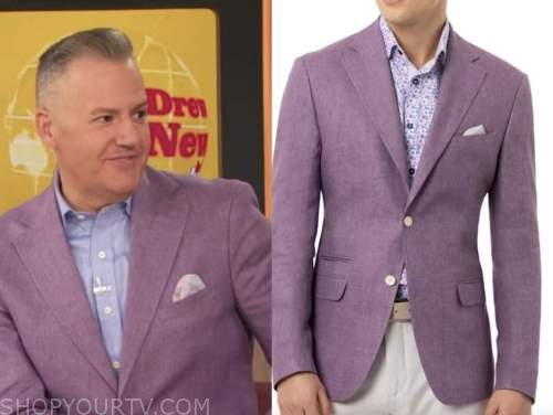 ross Mathews, drew barrymore show, purple jacket