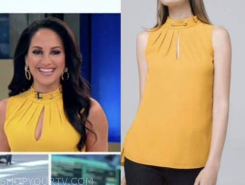 Emily compagno, yellow grommet top, outnumbered