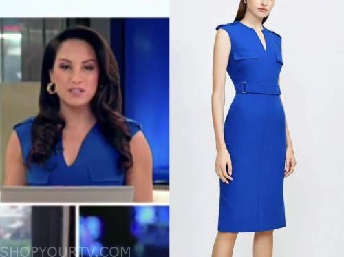 Emily compagno, outnumbered, blue dress