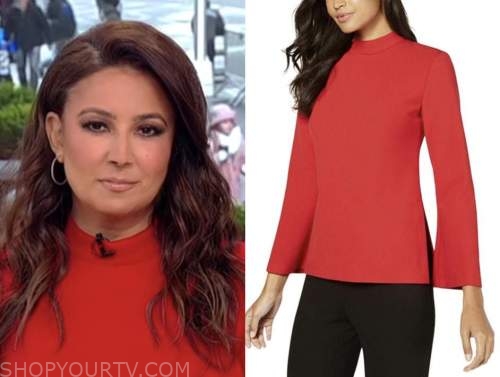 Julie banderas, red mock neck top, outnumbered