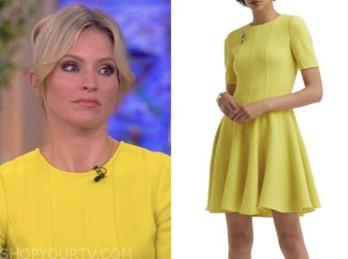 sara haines, the view, yellow dress