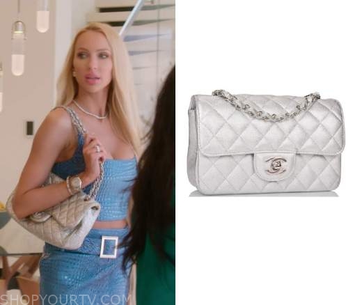 Selling Sunset: Season 4 Episode 4 Christine's Silver Chanel Quilted Bag