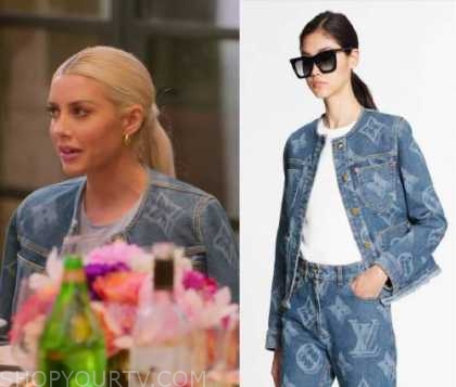 WornOnTV: Heather's Louis Vuitton denim jacket on Selling Sunset