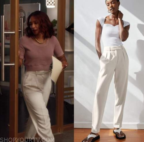 The Flash: Season 8 Episode 1 Iris' White Trousers | Shop Your TV