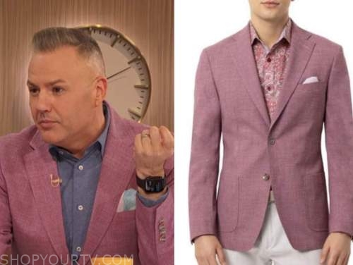 ross mathews, drew barrymore show, pink blazer