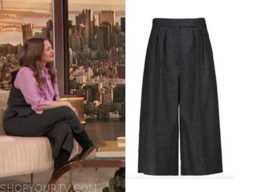 drew barrymore, drew barrymore show, grey culottes