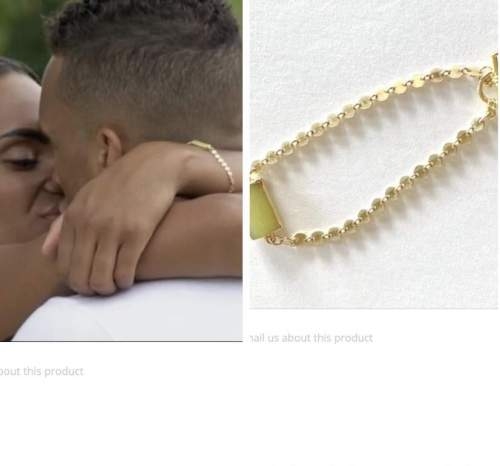 michelle young, green stone bracelet, the bachelorette, finale