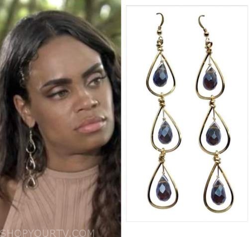 michelle young, the bachelorette, chandelier earrings, finale