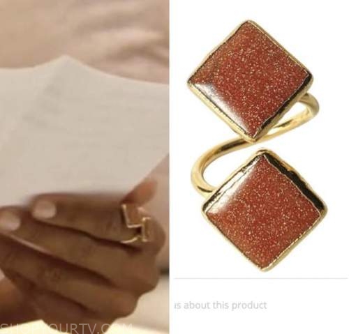 michelle young, the bachelorette, double stone ring