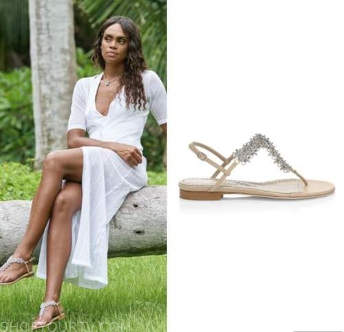 michelle young, the bachelorette, crystal sandals