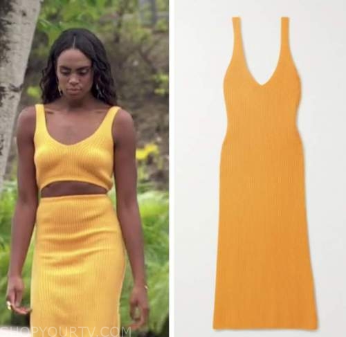 michelle young, the bachelorette, yellow knit dress