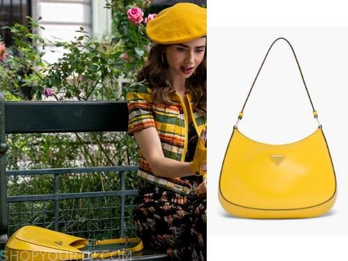 Emily in Paris: Season 3 Episode 2 Madeline's Yellow Detail Handbag