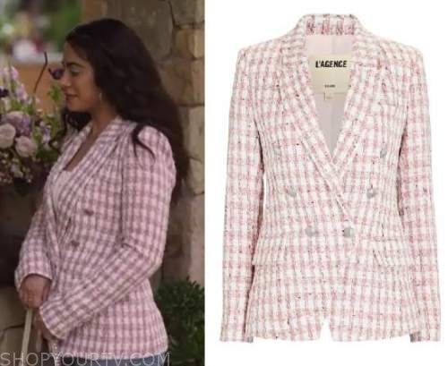 With Love: Season 1 Episode 3/4 Lily's Pink & White Check Blazer | Shop ...