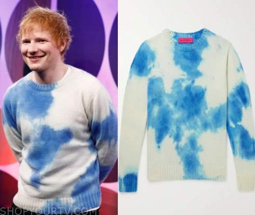 WornOnTV: Ed Sheeran's blue sweater on The Voice