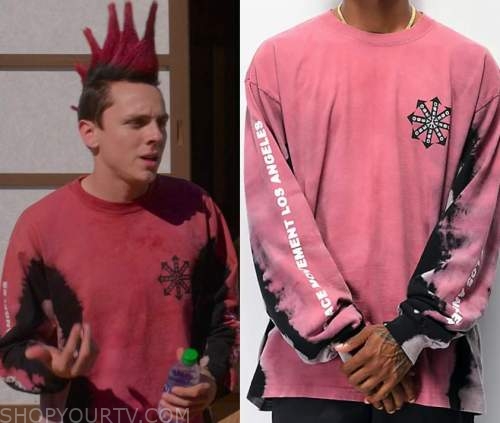 Cobra Kai: Season 4 Episode 1 Hawk's Red Tie Dye Sweatshirt