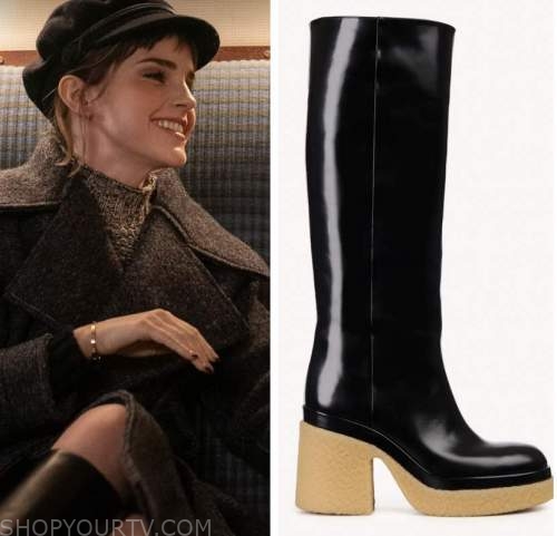 emma watson, black boots, harry potter 20th anniversary