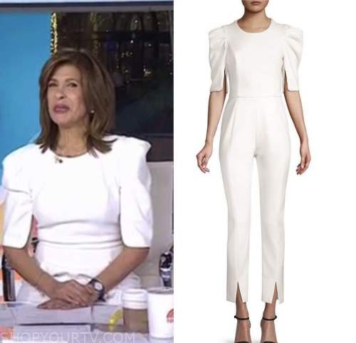 The Today Show: January 2022 Hoda Kotb's White Puff Sleeve Jumpsuit ...