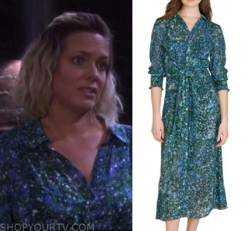 Days Of Our Lives: January 2022 Nicole's Green & Blue Printed Shirt ...