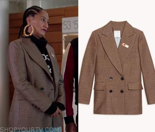 Black-ish: Season 8 Episode 4 Rainbow's Jacquard Jacket | Fashion ...