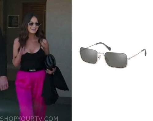 Lisa Barlow's F Logo Shield Sunglasses