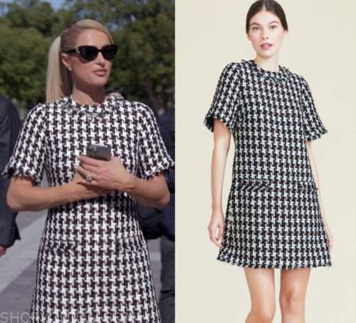 Paris In Love: Season 1 Episode 11 Paris' Black & White Tweed Dress ...