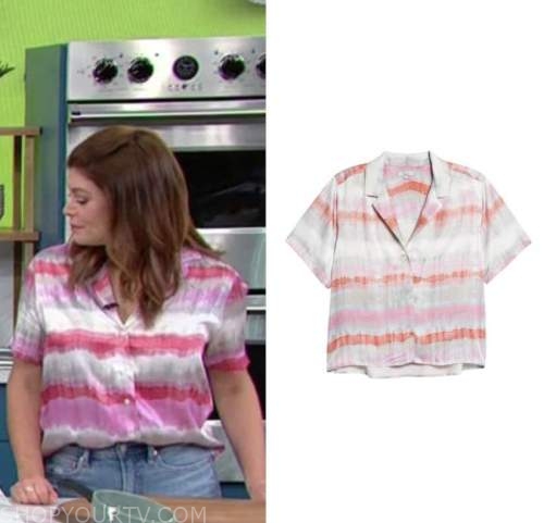 the good dish, gail simmons, tie dye shirt