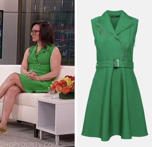 kennedy, outnumbered, green biker dress