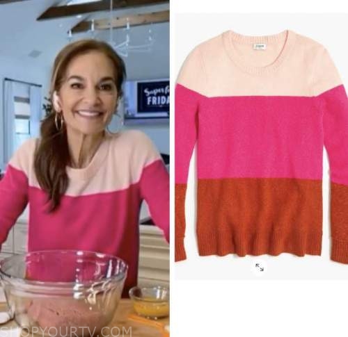 joy bauer, the today show, colorblock sweater
