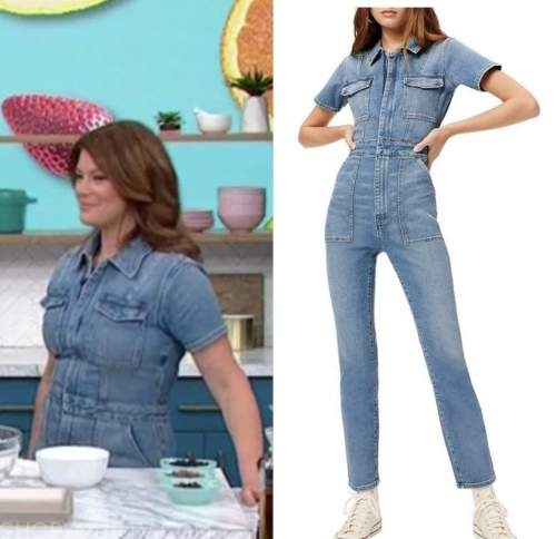 the good dish, gail simmons, denim jumpsuit