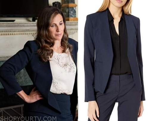 The Dropout: Season 1 Episode 7 Linda's Collarless Blue Blazer ...