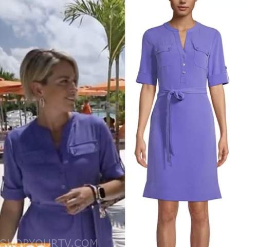 cbs mornings, jamie yuccas, purple dress
