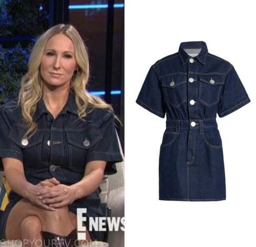 E! News: Daily Pop April 2022 Nikki Glaser's Denim Shirt Dress | Shop ...