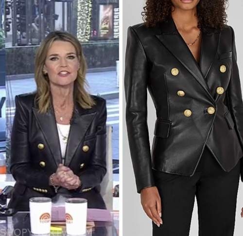 The Today Show: April 2022 Savannah Guthrie's Black Leather Double ...