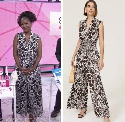 Makho Ndlovu, the today show, animal print jumpsuit