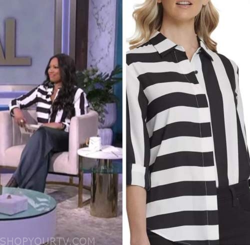 Garcelle Beauvais' White Fur Trim Cardigan