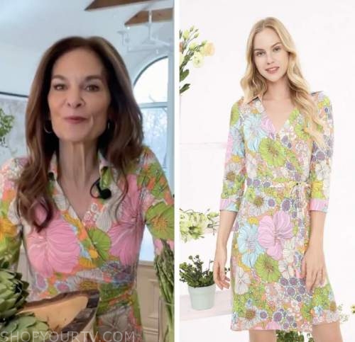 the today show, joy bauer, floral wrap dress