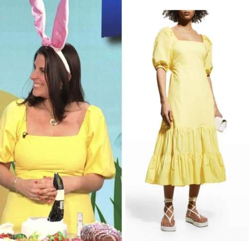 erica Domesek, ps i made this, yellow midi dress, E! news, daily pop