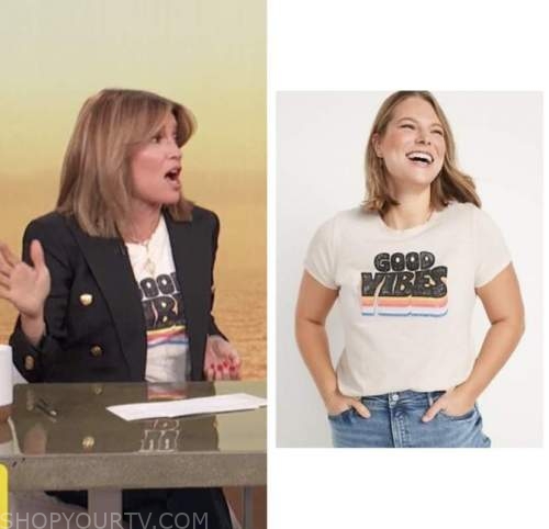 kit hoover, access daily, good vibes graphic t-shirt
