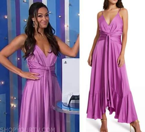 The Price is Right: April 2022 Alexis' Pink Tie Front Maxi Dress | Shop ...