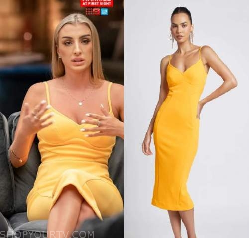 Married at First Sight: Season 9 Reunion Tamara's Yellow/Orange ...