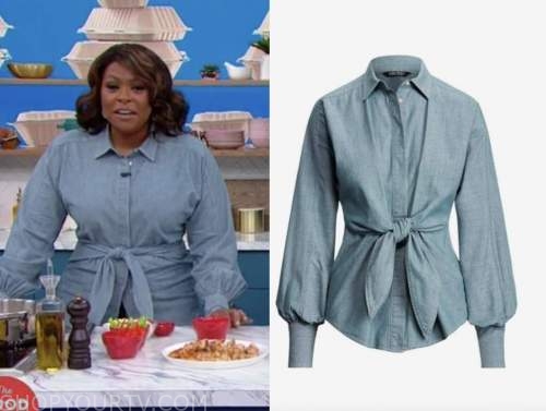 the good dish, chambray tie waist shirt, jamika pessoa