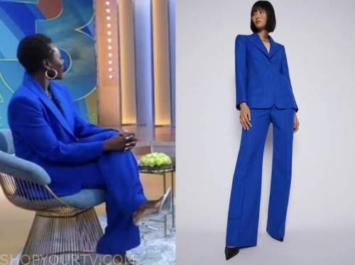 tunde oyeneyin, good morning america, gma3, blue pant suit