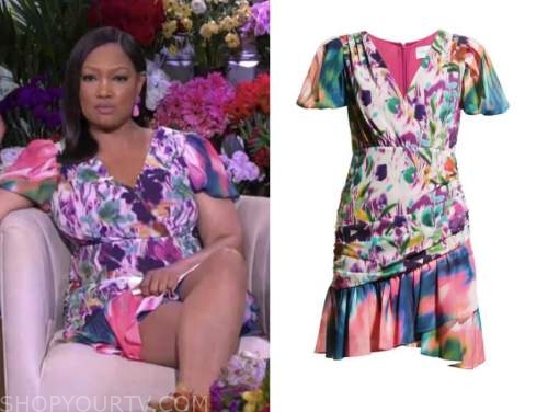 garcelle beauvais, the real, floral dress