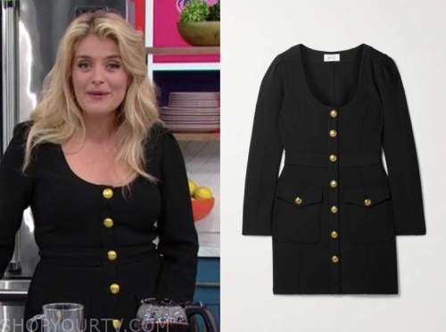 daphne oz, the good dish, black dress
