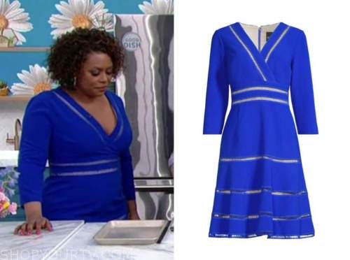 the good dish, good morning america, blue flare dress