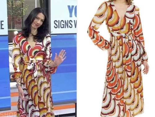 the today show, dr. natalie azar, geometric midi dress