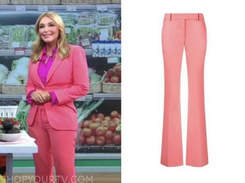 dr. kellyann petrucci, coral pink pants, good morning america, gma3